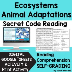 Ecosystems 5th Grade Animal Adaptations Activities Informational Reading Passage