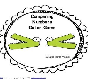 Comparing and Ordering Numbers Game Ordering Numbers Game 1st Grade Math Center