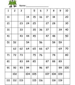 Halloween Math Activities 120 Chart Missing Numbers Math Center 1st 2nd Grade