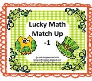 St. Patricks Day Math 1st Grade Subtracting One Up to 20 Number Sense Game