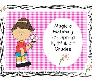 Spring Activities CVCe Worksheets Centers Phonics Worksheets Bossy E Magic E