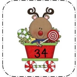 Christmas Activities Math Center Reindeer Tens and Ones 1st and 2nd Grade
